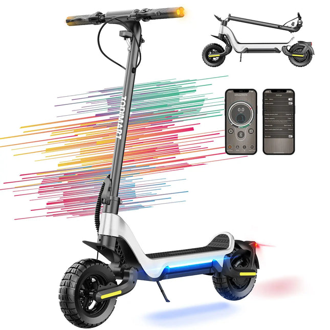Monopattino Elettrico Pieghevole per Adulti ALNSOOR X5S, Doppio Motore 1000W * 2, Batteria 48V18.2AH, Pneumatici da 10 Pollici, E-Mountain Scooter