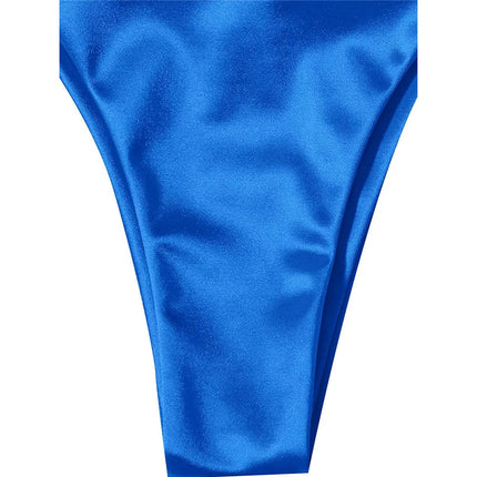 Sexy 13 colori Halter Satin Bikini brasiliano Donna Costumi da bagno Costume da bagno femminile Bikini a due pezzi Bagnante Costume da bagno Swim V4966 platinumshop