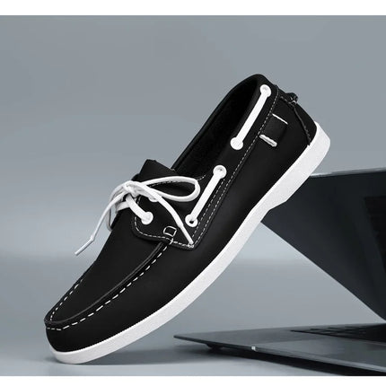 Mocassini da uomo Design Scarpe da barca Pelle PU Alta qualità Comodo Slip-On Morbido Piatto Versatile Scarpe da guida alla moda Mocassini