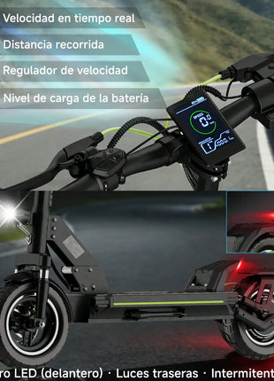 Monopattino elettrico TODIMART D5 D6 D6PRO 48V 18.2Ah 490W Max, velocità 24 km/h, autonomia 40-60 km, sospensioni a molla, connessione APP, monopattino elettrico fuoristrada per adulti