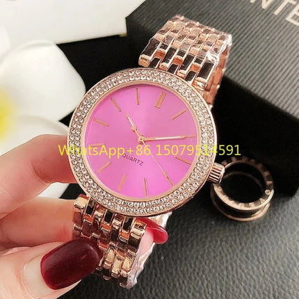 Orologi di Lusso in Cristallo per Donne, Marca di Moda, Orologio al Quarzo con Diamanti per Signore, Orologi da Polso Femminili in Acciaio, Relogio Feminino, Regalo platinumshop