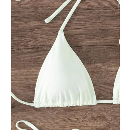 Costume da Bagno Sexy con Fiori e Fascia, Bikini a Perizoma 2025, Costumi da Bagno Donna con Lacci, Set Bikini Brasiliano, Biquini Mujer platinumshop