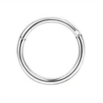 Drperfect 1pc orecchini chirurgici in acciaio inossidabile per donna uomo orecchini con retro piatto orecchini con cartilagine orecchini a cerchio con Piercing platinumshop