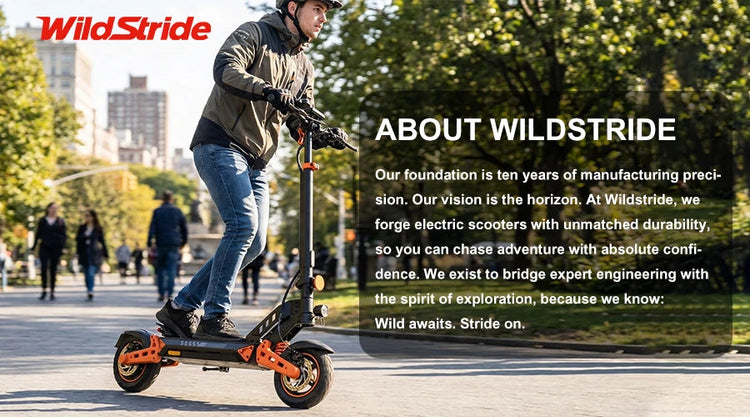 Monopattino Elettrico Wildstride ST2 Pro, Doppio Motore 1000W*2, Velocità 60km/h, Batteria 52V 20.8AH, Pneumatici Fuoristrada da 10'', Pieghevole per Adulti platinumshop