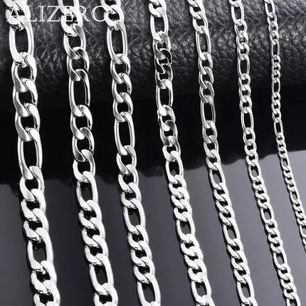 Wholesale 925 Sterling Silver Necklace 2-12mm Width 40-75cm Long Chain Lobster Clasp Men and Women Engagement Jewelry PlatiNum