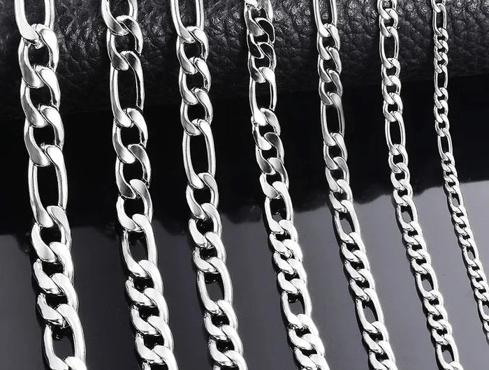 Wholesale 925 Sterling Silver Necklace 2-12mm Width 40-75cm Long Chain Lobster Clasp Men and Women Engagement Jewelry PlatiNum