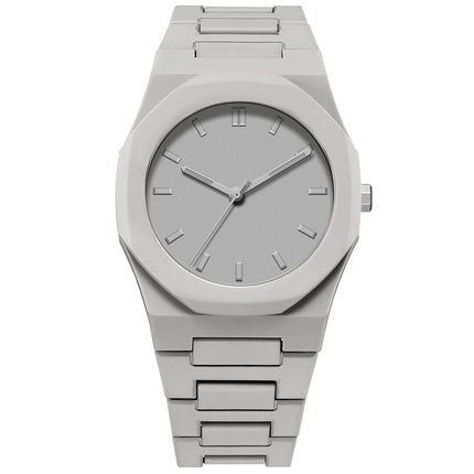 Orologio al quarzo dal design minimalista per uomo, casual, leggero, cinturino in plastica, impermeabile, sportivo, da lavoro, orologio creativo da uomo platinumshop