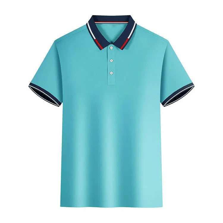 Top a maniche corte da uomo T-shirt casual quotidiana a maniche corte con risvolto casual a maniche corte T-shirt casual da uomo