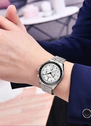 Nuovo Orologio PAGANI DESIGN Moon 2026, Orologio al Quarzo di Lusso alla Moda per Uomo, Cronografo Sportivo in Acciaio Inossidabile