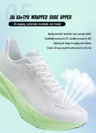 IRUNSVAN Surface 2000 Nylon Running Shoes for men Professional High Springback Training Women Outdoor Fitness Sport Shoes  ﻿ PlatiNum