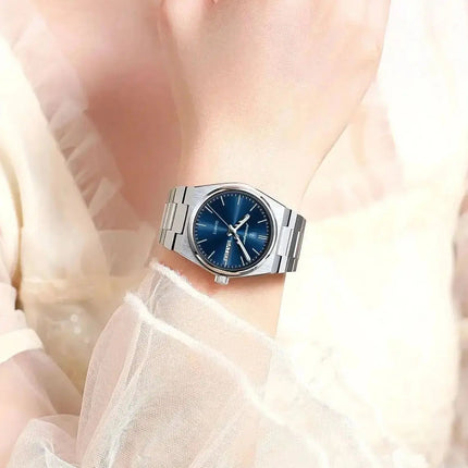 POEDAGAR Top squisito orologio da polso da donna impermeabile al quarzo luminoso orologio da donna casual data settimana orologi da donna in acciaio inossidabile platinumshop