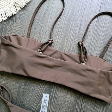 2025 Diamante Bikini Donne Sexy Costume Da Bagno A Fascia Biquini Push Up Costumi Da Bagno Femminile Lucido Costumi da Bagno Floreale Tuta Beachwear platinumshop