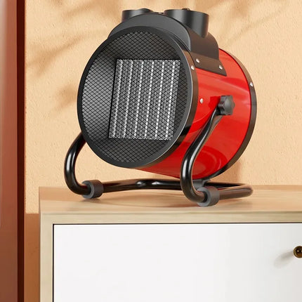 Portable Electric Space Heater with Overheat and Tip-Over Protection 2000W Adjustable Thermostat 2 Heat Settings + Fan Mode for