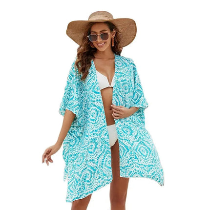 2024 Cardigan Kimono boho da donna Coverups larghi Beach Swim Bikini costume da bagno Cover up camicetta per costumi da bagno Resort Wear platinumshop