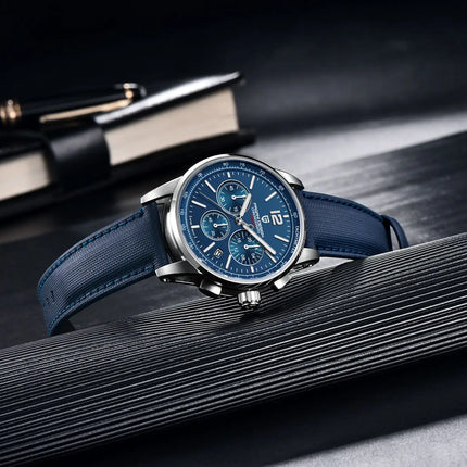 Orologio al Quarzo da Uomo Pagani Design VK63, 41MM, Vetro Zaffiro, Impermeabile 10 Bar, Sportivo, Reloj Hombre