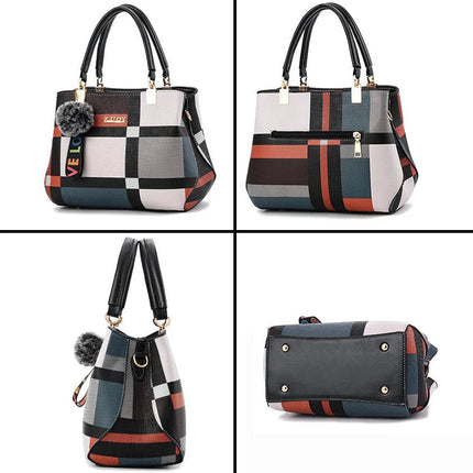 PU Leather Casual Crossbody Bags for Women Ladies Luxury Designer Tote Handbag Female Large Capacity Travel Shoulder Bag Sac PlatiNum