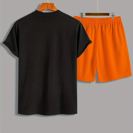 Abito da uomo alla moda alla moda 26 numeri con stampa modello girocollo pantaloncini a maniche corte completo moda casual comodo e traspirante platinumshop