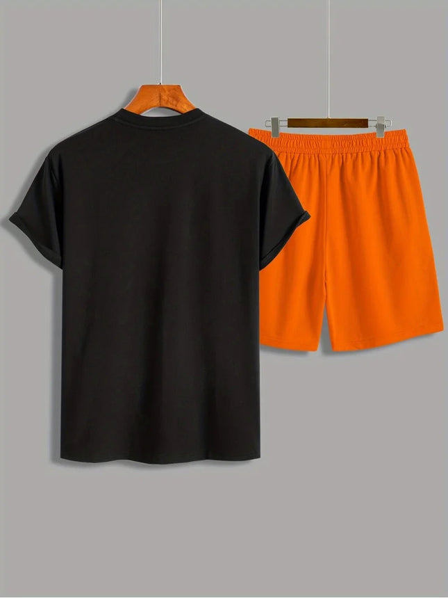 Abito da uomo alla moda alla moda 26 numeri con stampa modello girocollo pantaloncini a maniche corte completo moda casual comodo e traspirante platinumshop