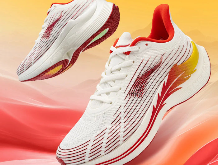 ONEMIX Scarpe da corsa da uomo per uomo Scarpe da passeggio per atletica leggera in mesh traspirante Scarpe da ginnastica da donna leggere rosse Scarpe da ginnastica sportive da uomo PlatiNum