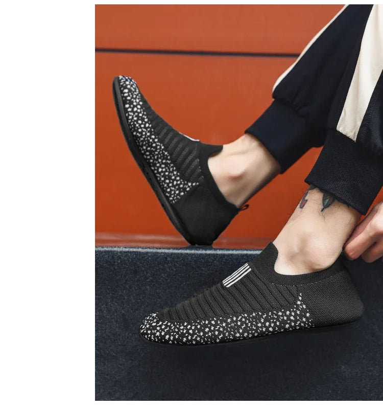 YRZL Mocassini in rete Mocassini da guida da uomo Appartamenti di alta qualità Scarpe da passeggio maschili Mocassini casual in mesh traspirante Scarpe estive da uomo