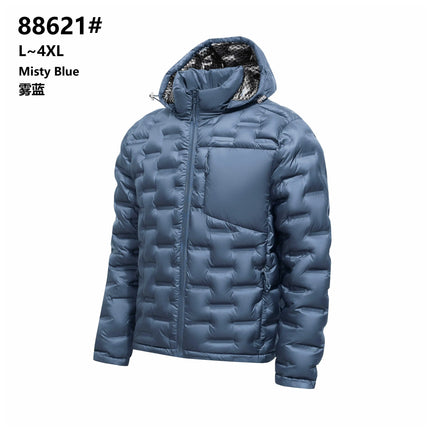 Graphene Self-heating Puffer Jacket Men Solid Windproof Pleated Padded Jackets Brand Classical Warm Winter Down Coat Male Parkas
