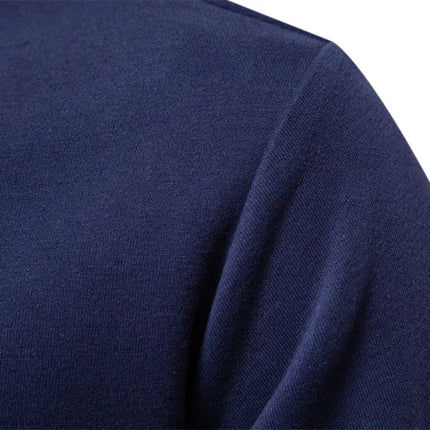 2025 Spring Autumn Polo Neck Sweatshirts for Men Fashion Smart Casual Cotton Mens Hoodies Sweatshirts High-Quality Pullover Tops
