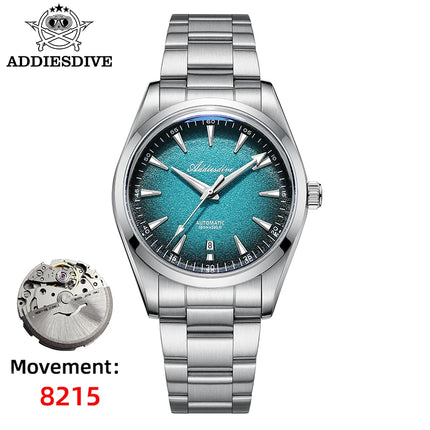 ADDIESDIVE Mechanical Men's Watch Classic Luxury Watch Super Bright Bubble Glass 100M Waterproof Men's Watch Gift