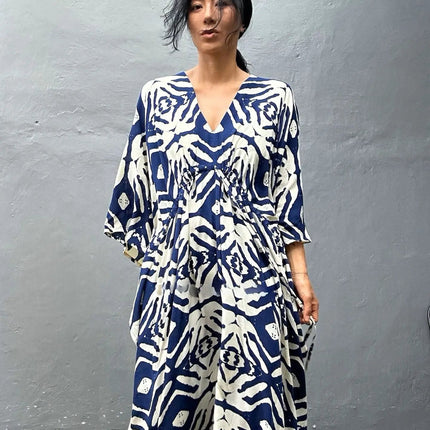 Abiti caftano da donna con scollo a V, costume da bagno estivo, copricostume caftano, abiti da spiaggia maxi taglie forti platinumshop