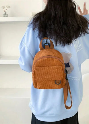 Mini Backpack Square Bag Korean Version Fashionable Sweet Shoulder Bag Female's Schoolbag Stylish  Simple Crossbody Bag Casual PlatiNum
