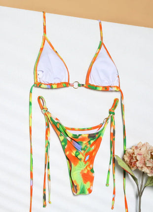 Miyouj Nuovi Bikini Stampati Costumi da bagno Donna Costume da bagno sexy Fasciatura Bikini Set 2024 Beachwear String Costumi da bagno Micro Biquinis platinumshop