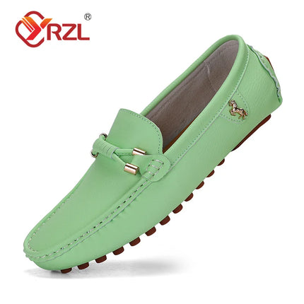 YRZL Mocassini da uomo Scarpe in pelle fatte a mano Scarpe da guida casual Scarpe slip-on Mocassini comodi di lusso Scarpe da uomo Taglie forti 37-48