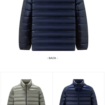 Semir Men Down Jacket Lightweight Build 90 Percent Down Fill Stand Collar 2026 Winter Warm Insulation Cold Weather