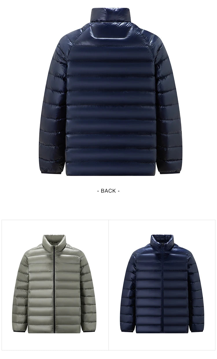 Semir Men Down Jacket Lightweight Build 90 Percent Down Fill Stand Collar 2026 Winter Warm Insulation Cold Weather