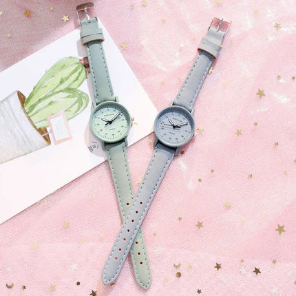 YIKAZE orologio da donna cinturino in pelle PU orologi al quarzo da donna orologio da polso da donna con quadrante rotondo impermeabile orologio da polso da donna platinumshop