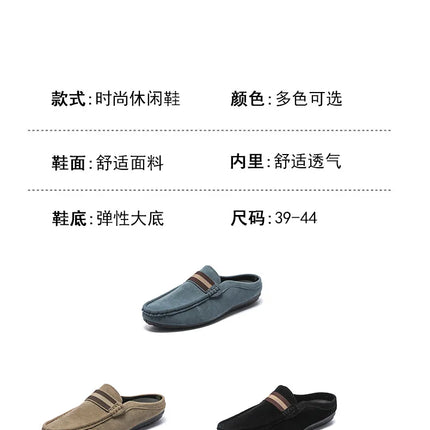 Mocassino 2026 ‌   Scarpe da uomo leggere estive, modello mocassino, slip-on traspiranti casual con mezza soletta, per uomo