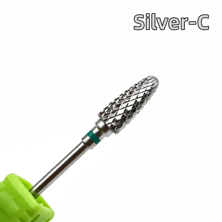 1Pc Bullet Carbide Nail Drill Bits Professional 3/32"Tungsten Flame Nail Bit Manicure Acrylic Gel Remover Nail Accessories Tools