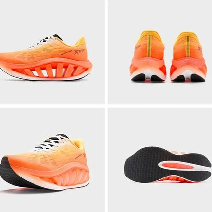 Xtep Light Boat MAX Scarpe da corsa leggere da uomo con rimbalzo e aumento dell'altezza, forza propulsiva più forte 874219110095