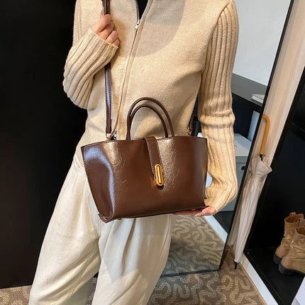 Nuova Borsa Elegante di Alta Gamma per Donne, Borsa a Mano di Grande Capacità, Pratica e alla Moda, Borsa a Tracolla e a Tracolla Trendy, Progettata per Donne alla Moda.
