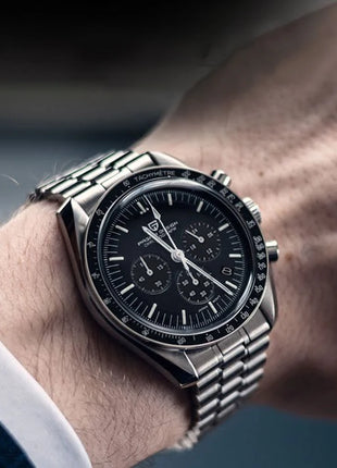 PAGANI DESIGN Nuovo Orologio da Uomo di Lusso al Quarzo con Vetro Zaffiro AR, Cronografo Sportivo Impermeabile 500 ATM, Movimento Giapponese, Luminoso, in Acciaio 316L