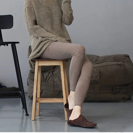 High-quality Sheep Hot Sales Leggings Women Autumn Winter Wool Long Elastic Ladies Fashionable Versatile Basic Style Warm Pants PlatiNum