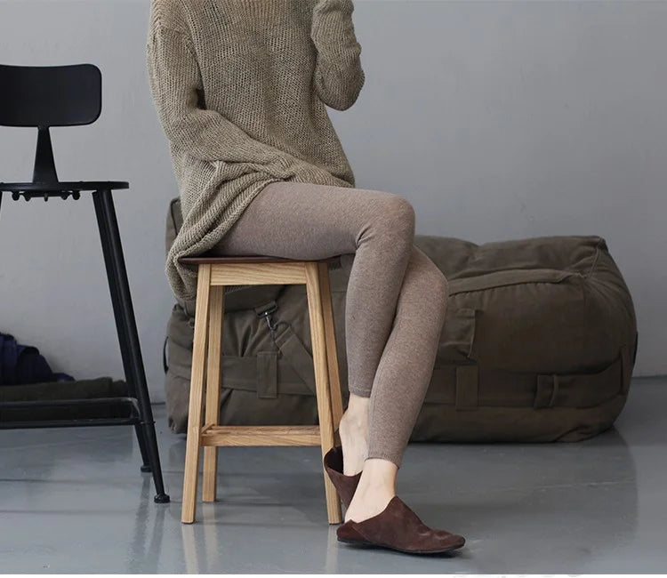 High-quality Sheep Hot Sales Leggings Women Autumn Winter Wool Long Elastic Ladies Fashionable Versatile Basic Style Warm Pants PlatiNum