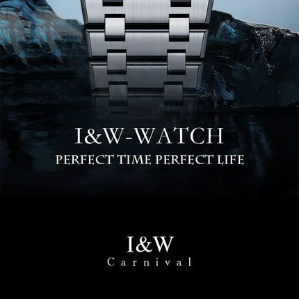 Carnival Brand IW High-End Series Luxury Sapphire Mechanical Watch Men 50M Waterproof Imported Movement Automatic Watches Mens