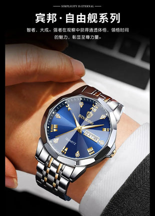 Men's Retro Quartz Watches, Fashion Gift for Men, Birthday Gift, Classic Style, Analog Display Wrist Watch for Adults
