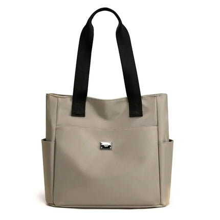 High Quality Large Capacity Handbag Tote Bags Lightweight Waterproof Nylon Shoulder Bag For Work School And Travel Shoulder Bags PlatiNum