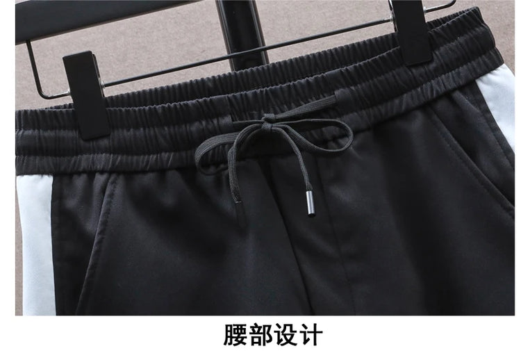 Autumn Casual Men Sets Two Pieces Fashion Korean Trend Hooded Jacket + Pants Spring Sweatshirt Sportswear Man Suit
