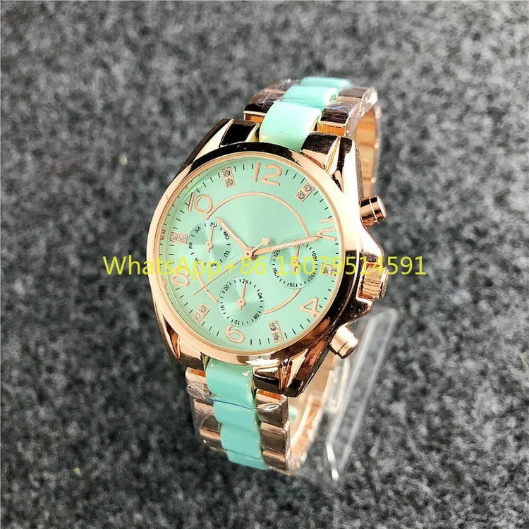 Nuovi orologi da polso da donna in acciaio inossidabile, orologi al quarzo da donna, orologi eleganti da donna di marca di lusso, orologi da donna platinumshop