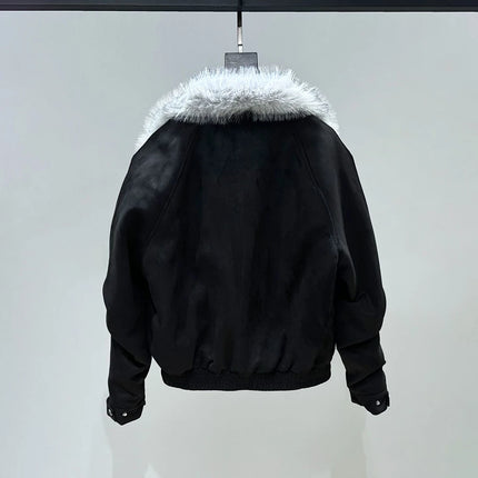 Mens Plain Casual Jacket Autumn Streetwear Fashion Daily Minimalist Loose Urban Youth City Boy Stitch Topstitching Outerwear