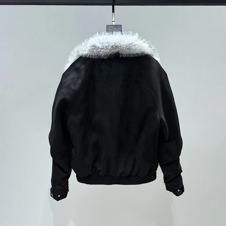 Mens Plain Casual Jacket Autumn Streetwear Fashion Daily Minimalist Loose Urban Youth City Boy Stitch Topstitching Outerwear