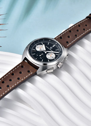 PAGANI DESIGN 2025 Nuovo Panda Dial Orologi da uomo Orologio al quarzo di lusso per uomo Giappone VK63 Cronografo sportivo Orologio da polso in vetro zaffiro