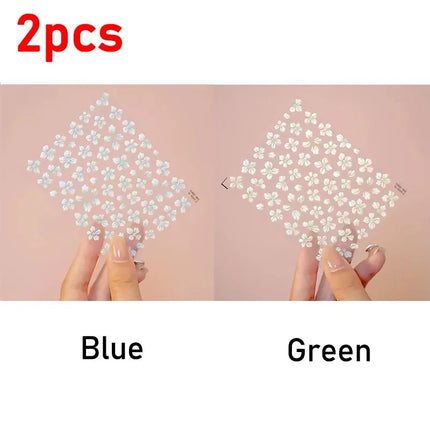 New Hipster Pure White Flowers Rose Spring Lily Camellia Daisy Jelly Cherry Blossom Nail Art Stickers Manicure Decals ZJT11